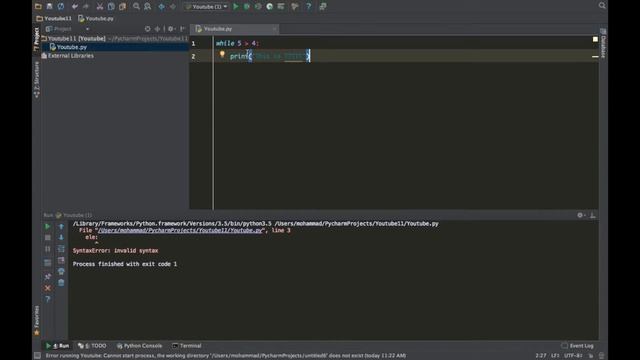 Python Basics - 21 - Errors syntax, infinite, logical смотреть онлайн