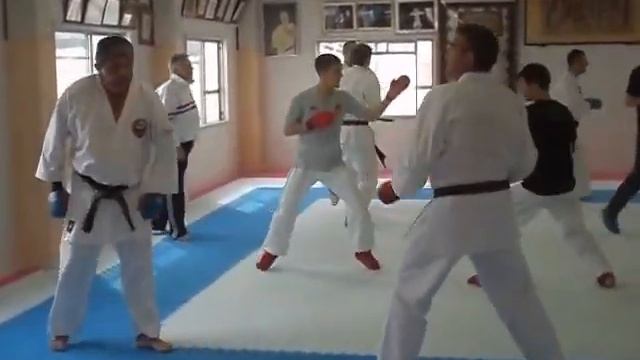 ENTRENAMIENTO DE SHIAI KUMITE CON EL TEAM INGLES SHUKOKAI, HONBU DOJO смотреть онлайн