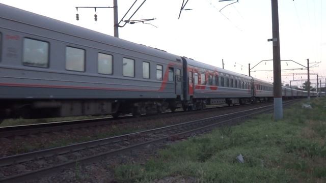 ЭП1М-529 с поездом №62 Москва — Нальчик. смотреть онлайн