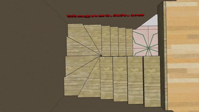 Эскиз лестницы под зашивку, ступень, подступень, плинтус. смотреть онлайн