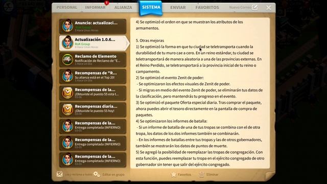 IMPORTANTE ACTUALIZACION DE RISE OF KINGDOMS