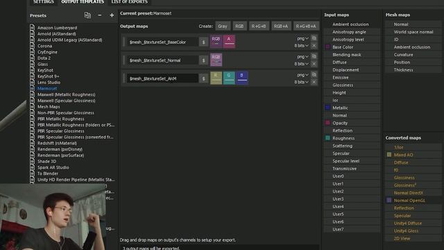 Как быстро и правильно экспортировать PBR текстуры из Substance Painter смотреть онлайн
