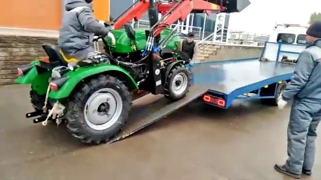 Минитрактор Рустрак XT-244 (24 л.с.) ВОМ с фронтальным погрузчиком ❗❗❗ смотреть онлайн