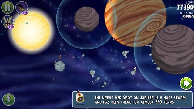 Angry Birds Space: Solar System 3-star walkthrough смотреть онлайн