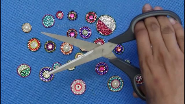 Waste Materials Craft || Wall Piece Making | How to Reuse Old Decorative Stone | at Home Easy смотреть онлайн