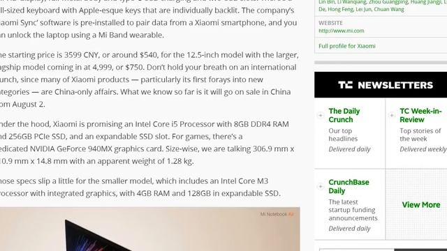 Xiaomi Mi Notebook Air смотреть онлайн