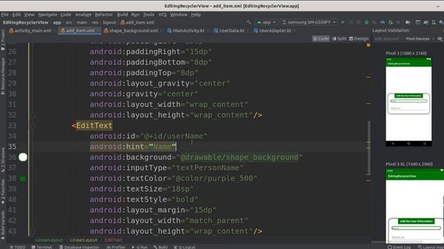 kotlin android how to add and delete item in recyclerview/android how to add popup menu recyclrevie смотреть онлайн