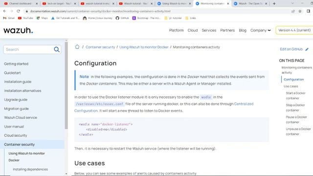 Wazuh tutorial 11. Using Wazuh to monitor Docker #devopstutorial #docker смотреть онлайн