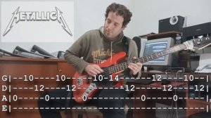 Metallica - "My Friend Of Misery" (Bass Solo Cover With TABS)