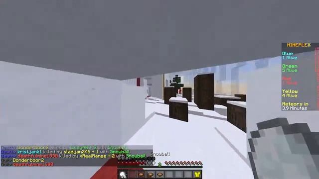 Не рестарт, а разнообразия тематики - Minecraft Snow Fight (Mini-Game) смотреть онлайн