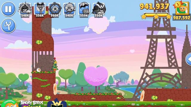 Angry Birds Friends CuPig's Arrow Tournament 1200 All Levels Power UP смотреть онлайн