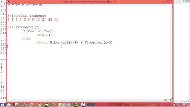 Fibonacci Sequence in Python смотреть онлайн