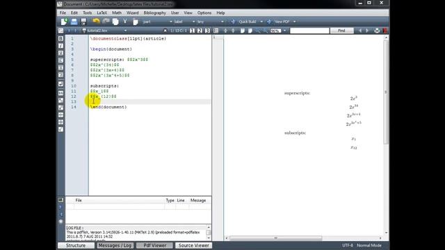 LaTeX Tutorial 2 - Common Math Notation - Part 1/2 смотреть онлайн