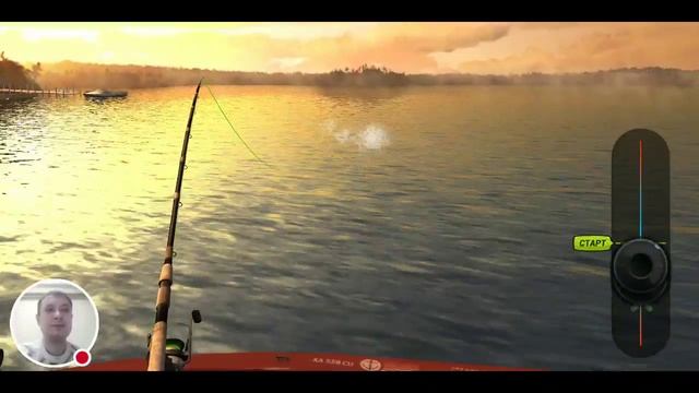 Стрим игры "Fishing Clash". Рыбачим на озере Гантерсвилл смотреть онлайн