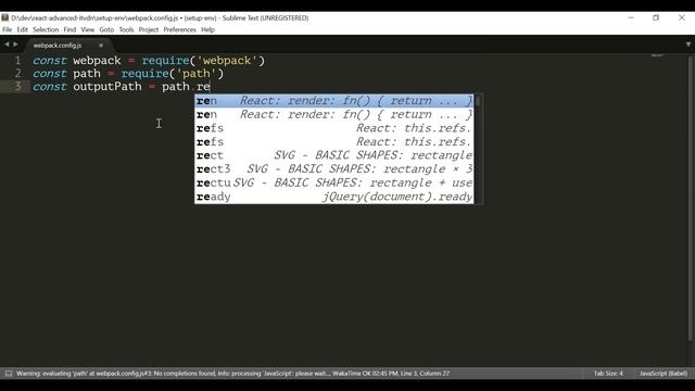 React Advanced. Урок 2. Настройка окружения смотреть онлайн