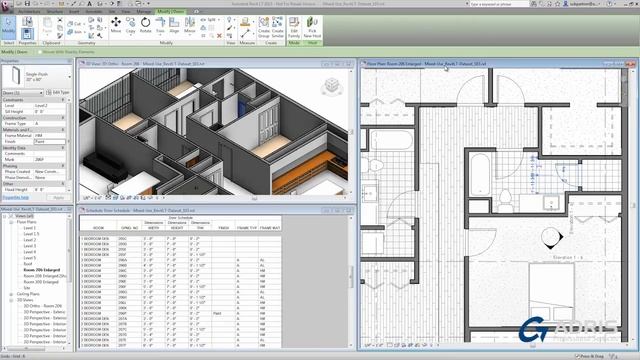 Revit LT 2014 Tutorial - Schedules and Tags смотреть онлайн