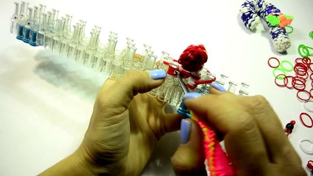 Новогодний леденец. Станок. Rainbow Loom Candy смотреть онлайн
