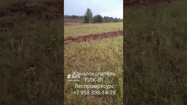 Борозды под голубику каналокопателем ПЛК-01 Леспромресурс смотреть онлайн