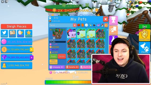 24 HOUR MEGA SECRET PET OPENING LUCK CODES IN BUBBLE GUM SIMULATOR! Roblox смотреть онлайн