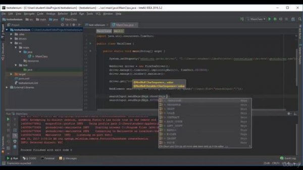 58 - Selenium WebDriver Java - Имитация нажатия клавиш клавиатуры Enter, Shift, Ctrl+A/Ctrl+X/Ctrl+