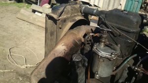 Трактор ДТ 20 1965года воспламенили))))