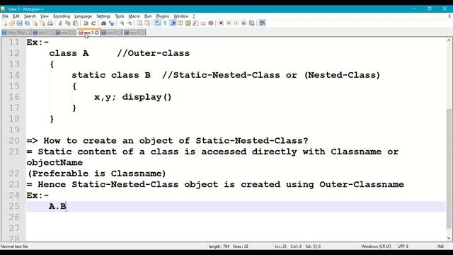 70. Static Nested Class in Java-Program || Nested Class in Java || Class inside another Class смотреть онлайн