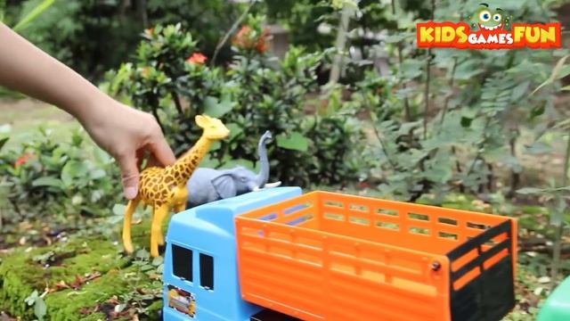 Kids games fun | Animal toys zoo Toy Zoo Animal Dump, Animal Farm Animal Park, Construction Toy Car смотреть онлайн