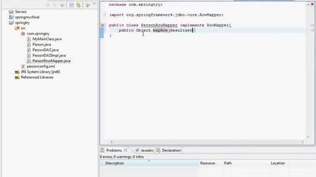 java spring dao implementation using JdbcTemplate part 3 смотреть онлайн