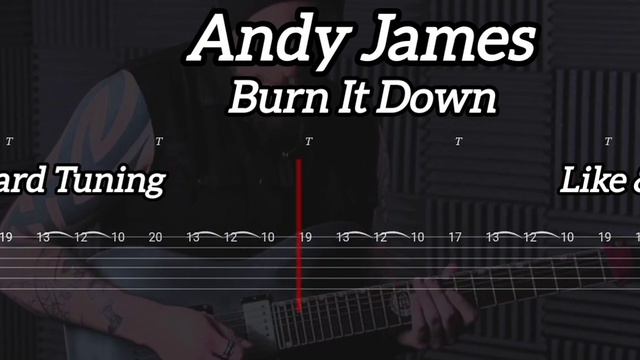Andy James - Burn It Down ( Tab Guitar ) смотреть онлайн