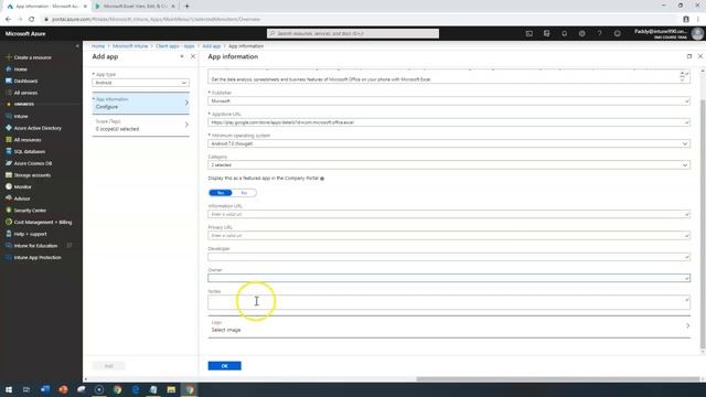 Client apps Add Android store Excel app - Microsoft Intune Training Series video No#78 смотреть онлайн