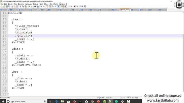 Bare metal embedded lecture-5: Linking and analyzing memory map file смотреть онлайн