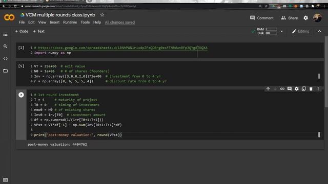 Venture capital method 005 multiple rounds python practice смотреть онлайн