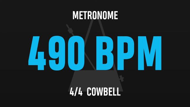 490 BPM 4/4 - Best Metronome (Cowbell) смотреть онлайн