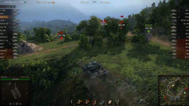 WOT: Жемчужная река - M48A1 - 1 фраг - Поддержка смотреть онлайн