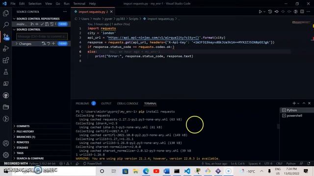 API REQUESTS IN VS CODE USING PYTHON смотреть онлайн