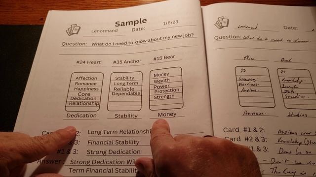Three Card Oracle Journal based on Lenormand spread book review. смотреть онлайн