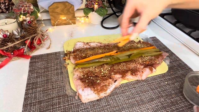 Праздничный рулет из рыбы на Новый Год смотреть онлайн
