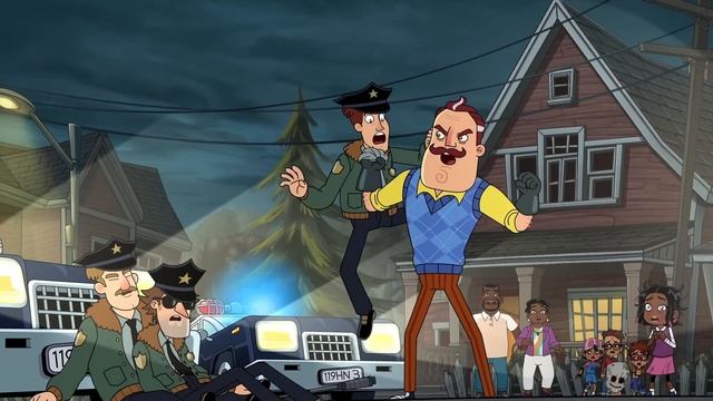 Neighbor vs Cops - Episode 6 Clip - Hello Neighbor Cartoon смотреть онлайн