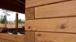 Как я конопачу сруб из бруса