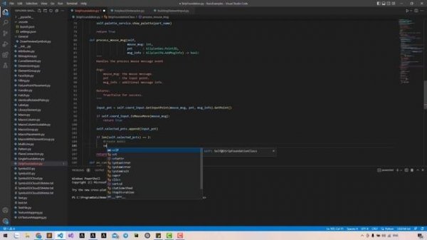 ALLPLAN interactor Python API | [LESSON 4] - Get User Input Point For Strip Footing PythonParts
