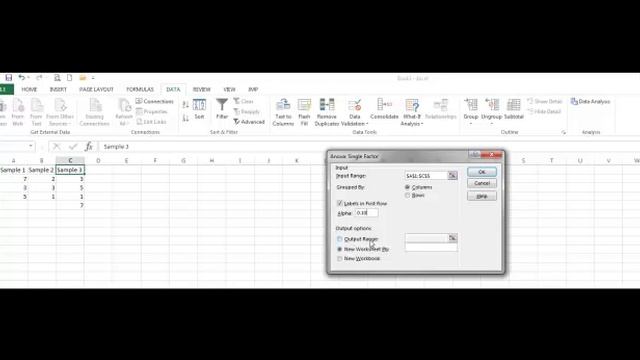 ANOVA using Excel смотреть онлайн