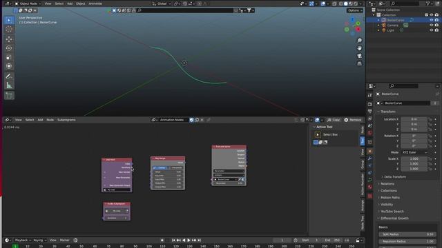 Tutorial: "Resample curve" in animation nodes смотреть онлайн