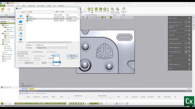 Geomagic Control X Tutorial Basic data Import and Best Fit Alignment смотреть онлайн