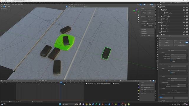 Абстрактная 3D Анимация в Blender | Симуляция Твердых Тел, Жидкости - Реалистичный Рендер в Eevee смотреть онлайн