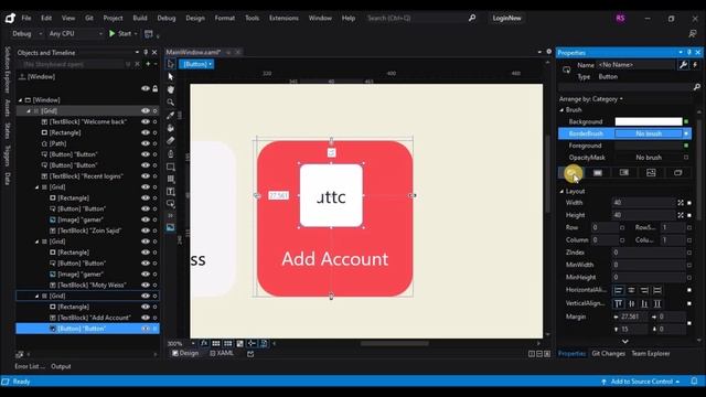 WPF Tutorial : Login UI design in Visual studio blend 2019 | HandyControls UI Library | C# WPF смотреть онлайн