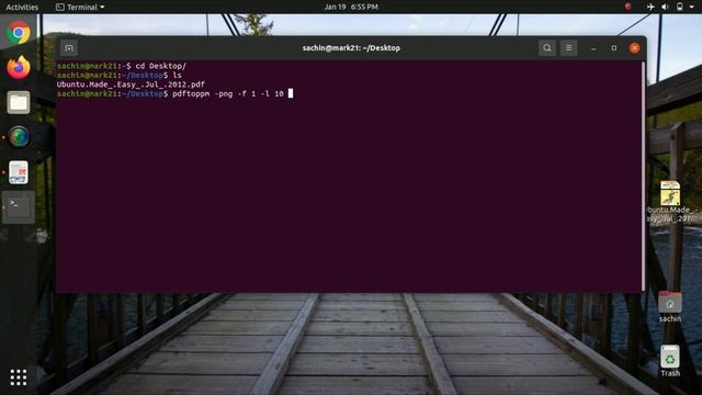 Convert PDF to Image using Linux Terminal | Ubuntu смотреть онлайн
