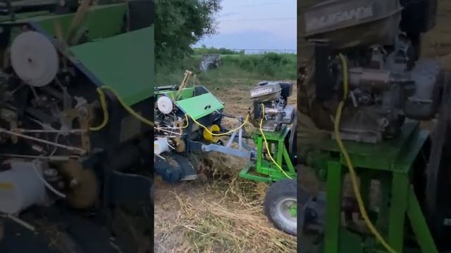 Мини прессподборщик и тяжёлый мотоблок смотреть онлайн