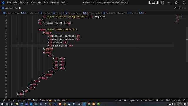 CRUD con PHP y MongoDB | Interfaz de actualizar y eliminar. Cap 3 смотреть онлайн