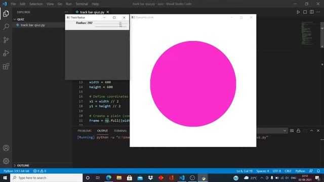 Creannovation : OpenCV track Bar To Control Radius And Colour Of A Circle смотреть онлайн