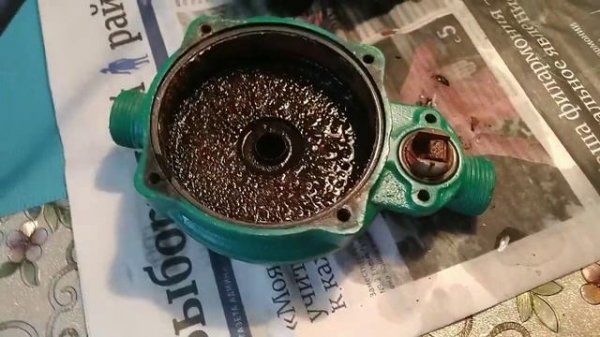 Насос повышения давления Оазис по прошествии трех лет эксплуатации.